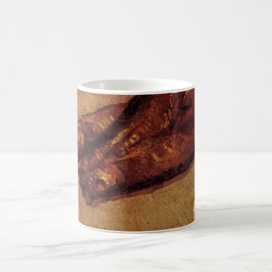 Still Life Bloaters and Knolic von Vincent van Gog Kaffeetasse (Mittel)