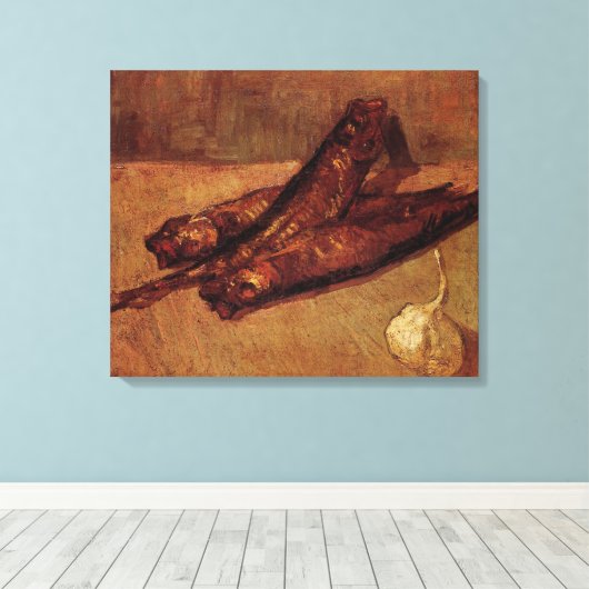 Still Life Bloaters and Knolic von Vincent van Gog Leinwanddruck (Insitu (Holzboden))