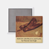 Still Life Bloaters and Knolic von Vincent van Gog Magnet (Vorderseite/Rückseite)