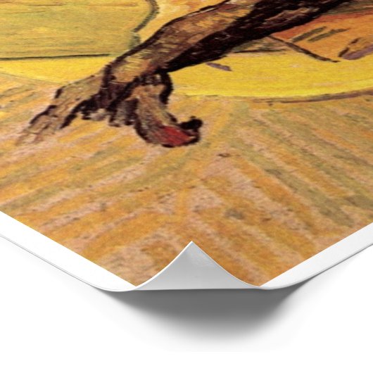 Still Life Bloaters and Knolic von Vincent van Gog Poster (Ecke)