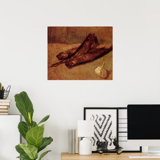Still Life Bloaters and Knolic von Vincent van Gog Poster (Heimbüro)
