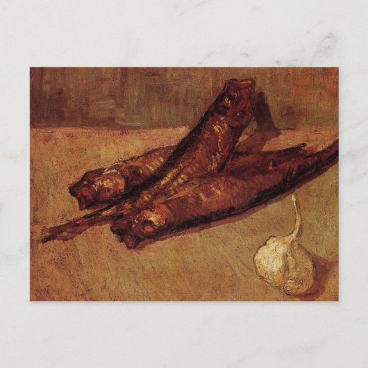 Still Life Bloaters and Knolic von Vincent van Gog Postkarte (Vorderseite)