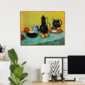 Still Life Blue Enamel Coffeepot, etc. 1888 Poster (Heimbüro)