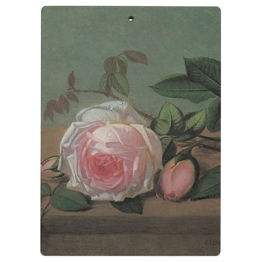 Still Life-Blume an der Lecke von Otto Ottesen Klemmbrett (Rückseite)