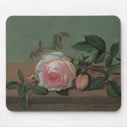 Still Life-Blume an der Lecke von Otto Ottesen Mousepad (Vorne)