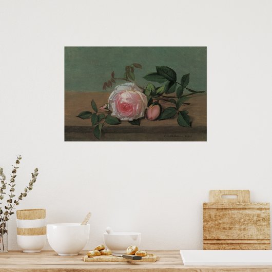 Still Life-Blume an der Lecke von Otto Ottesen Poster (Küche)