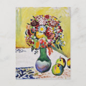 Still Life Blume Äpfel August Macke Postkarte (Vorderseite)