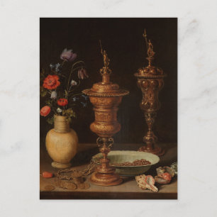 Still Life Blume, Gilt Goblet von Clara Peeters P Postkarte