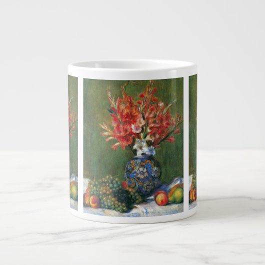 Still Life Blume und Frucht von Pierre Renoir Jumbo-Tasse (Vorderseite)