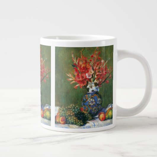 Still Life Blume und Frucht von Pierre Renoir Jumbo-Tasse (Rechts)
