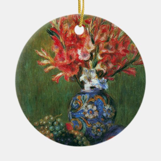 Still Life Blume und Frucht von Pierre Renoir Keramikornament (Vorne)