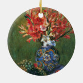 Still Life Blume und Frucht von Pierre Renoir Keramikornament (Hinten)