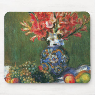 Still Life Blume und Frucht von Pierre Renoir Mousepad