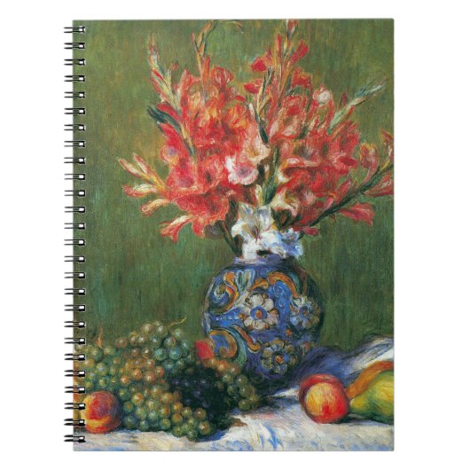 Still Life Blume und Frucht von Pierre Renoir Notizblock (Vorderseite)