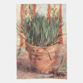 Still Life Blupot w Chives von Vincent van Gogh Geschirrtuch (Vertikal)