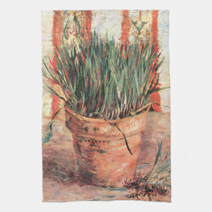 Still Life Blupot w Chives von Vincent van Gogh Geschirrtuch