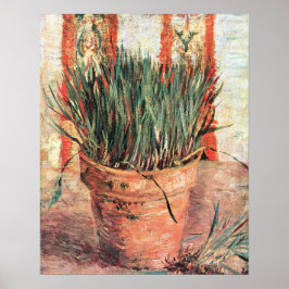 Still Life Blupot w Chives von Vincent van Gogh Poster