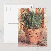 Still Life Blupot w Chives von Vincent van Gogh Postkarte (Vorne/Hinten)