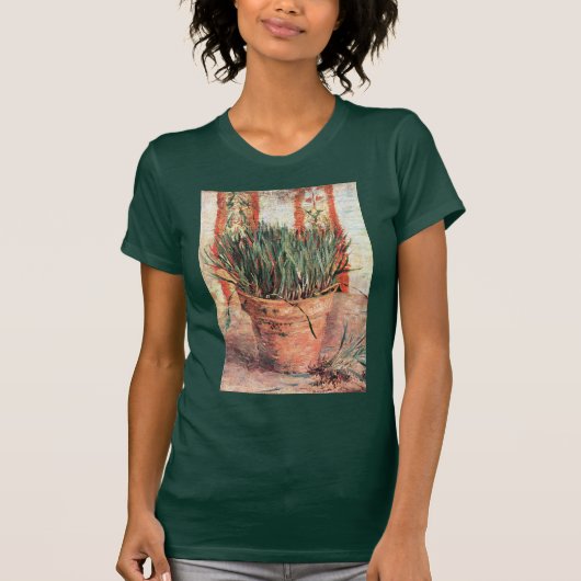 Still Life Blupot w Chives von Vincent van Gogh T-Shirt (Vorderseite)