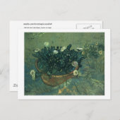 Still Life Bowl mit Daisies Van Gogh Fine Art Postkarte (Vorne/Hinten)