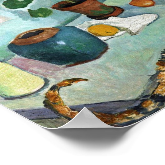 Still Life Cat August Macke Poster (Ecke)