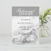 Still Life Charcoal Probe Dinner Card Einladung (Stehend Vorderseite)