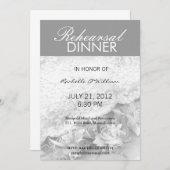 Still Life Charcoal Probe Dinner Card Einladung (Vorne/Hinten)