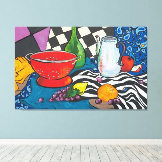 Still Life Creative Fruchtmauer Kunst Leinwanddruck (Insitu (Holzboden))