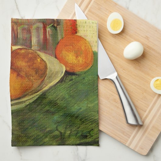 Still Life Decanter und Zitronen von Vincent van G Geschirrtuch (Viertel Falte)