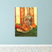 Still Life Decanter und Zitronen von Vincent van G Leinwanddruck (Insitu (Holzboden))