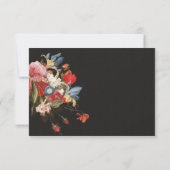 Still Life Floral Wedding Details und Infokarte RSVP Karte (Rückseite)