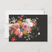 Still Life Floral Wedelkarten UAWG RSVP Karte (Rückseite)