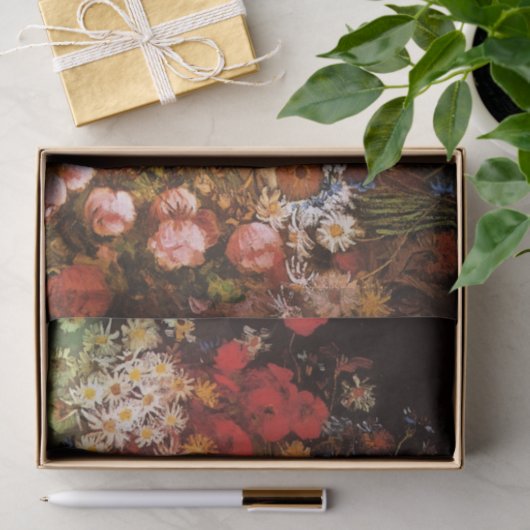 Still Life Flowers in a Vase by Vincent van Gogh Seidenpapier (Geschenk)