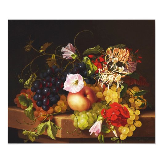 Still Life Frucht und Blume von Adelheid Dietrich Fotodruck (Vorne)
