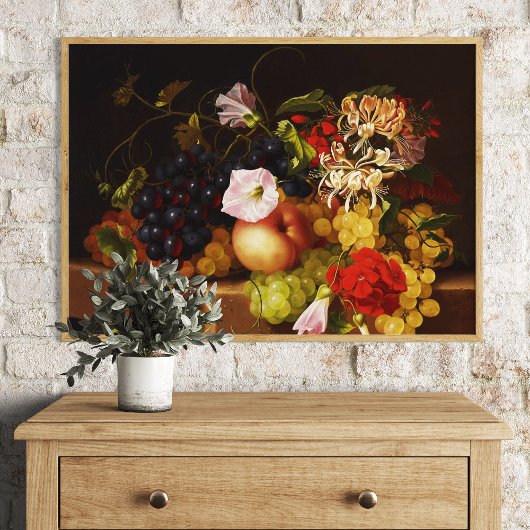 Still Life Frucht und Blume von Adelheid Dietrich Fotodruck