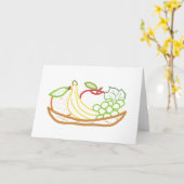 Still Life Fruchtschale Karte (Gelbe Blume)