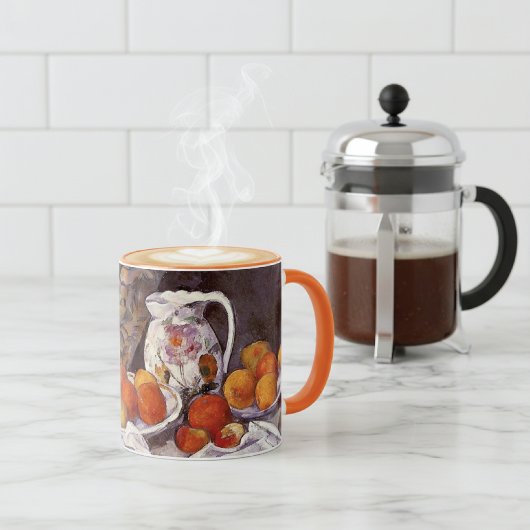 Still Life Fruit Pitcher Cezanne Tasse