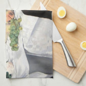 Still Life Lemon Pfirsiche von Manet Impressionist Geschirrtuch (Viertel Falte)