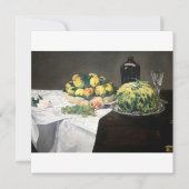 Still Life Lemon Pfirsiche von Manet Impressionist Karte (Vorderseite)