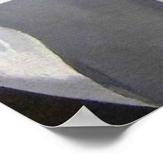 Still Life Lemon Pfirsiche von Manet Impressionist Poster (Ecke)