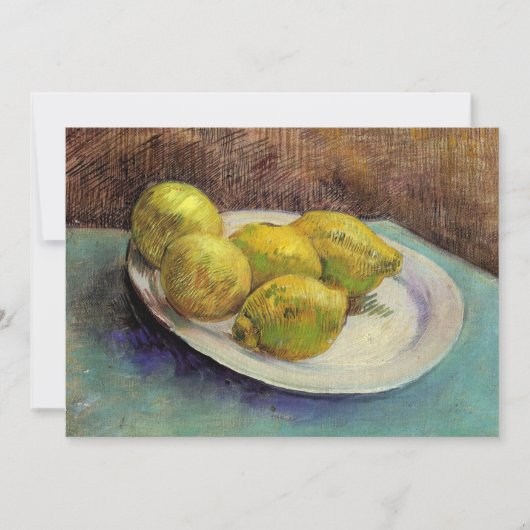 Still Life Lemons on a Plate by Vincent van Gogh (Vorderseite)