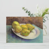 Still Life Lemons on a Plate by Vincent van Gogh (Stehend Vorderseite)