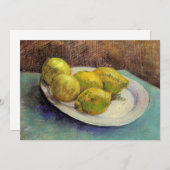 Still Life Lemons on a Plate by Vincent van Gogh (Vorne/Hinten)