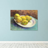 Still Life Lemons on a Plate by Vincent van Gogh Leinwanddruck (Insitu (Holzboden))