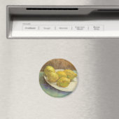 Still Life Lemons on a Plate by Vincent van Gogh Magnet (In Situ (Geschirrspüler))