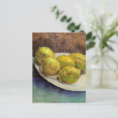 Still Life Lemons on a Plate by Vincent van Gogh Postkarte (Stehend Vorderseite)