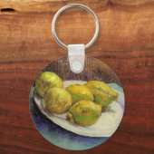 Still Life Lemons on a Plate by Vincent van Gogh Schlüsselanhänger (Vorderseite)