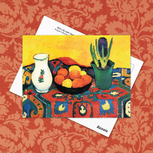 Still Life Lila Hyacinth August Macke Postkarte