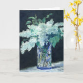 Still Life Lilac Bouquet von Manet Impressionist Karte (Gelbe Blume)