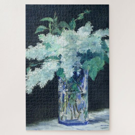 Still Life Lilac Bouquet von Manet Impressionist Puzzle (Vertikal)
